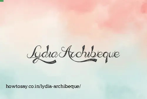 Lydia Archibeque