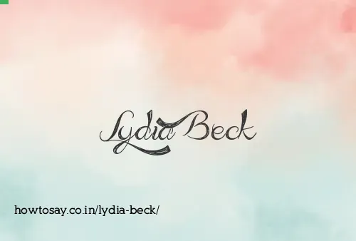 Lydia Beck