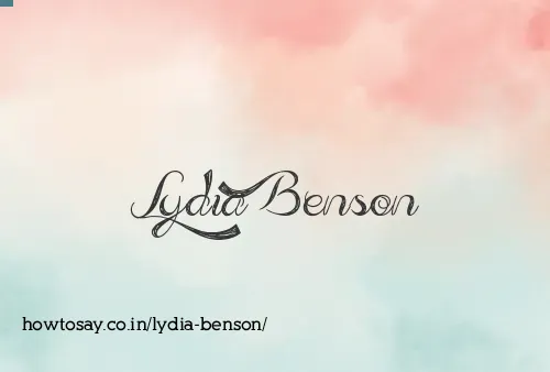 Lydia Benson
