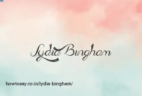 Lydia Bingham