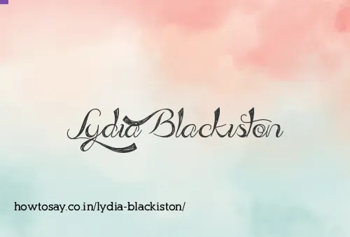 Lydia Blackiston