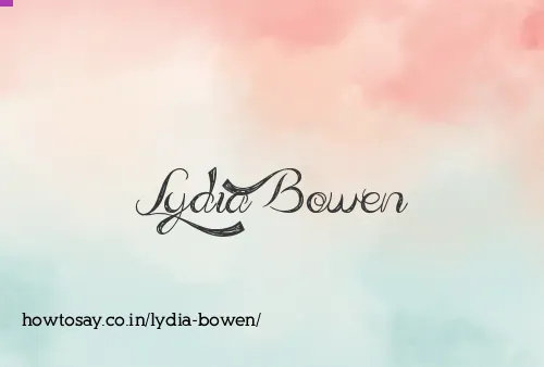 Lydia Bowen