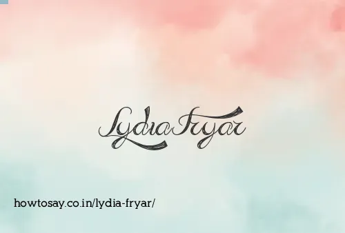 Lydia Fryar