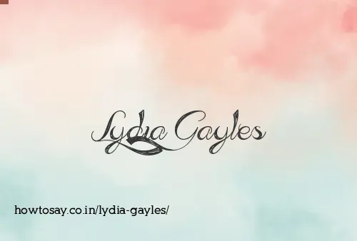 Lydia Gayles
