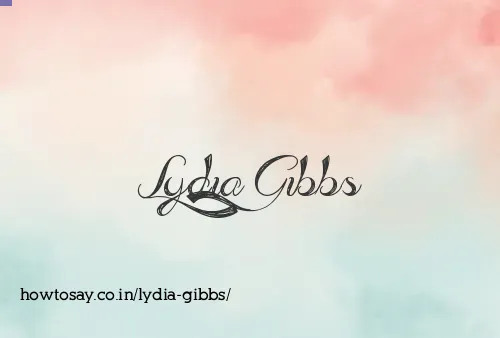 Lydia Gibbs