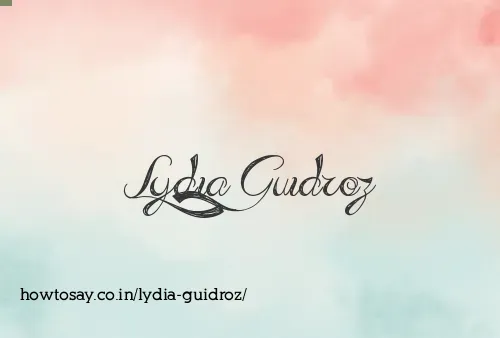 Lydia Guidroz