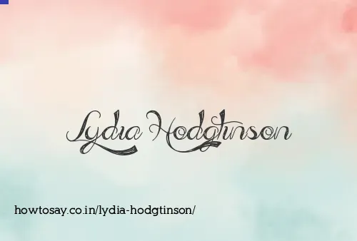 Lydia Hodgtinson