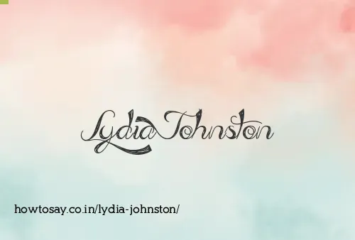 Lydia Johnston