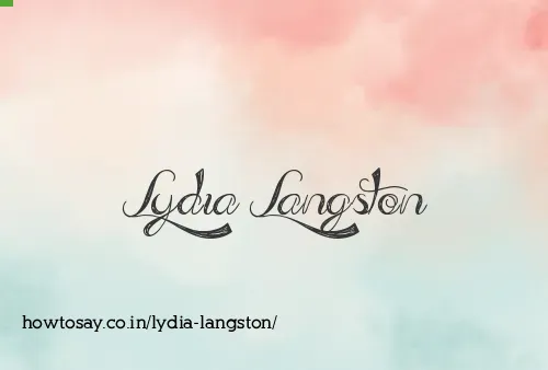 Lydia Langston
