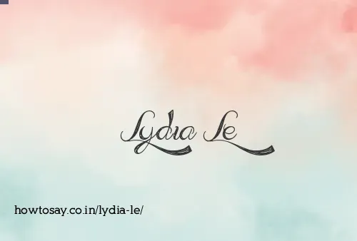 Lydia Le
