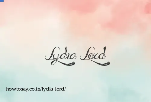 Lydia Lord
