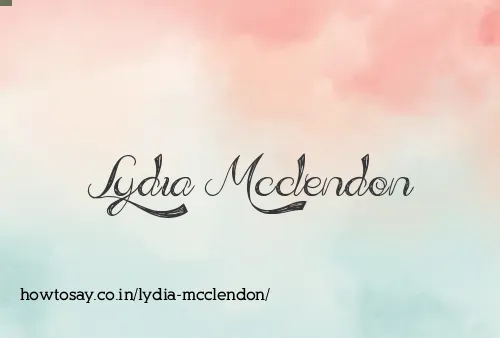 Lydia Mcclendon