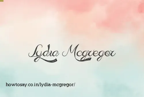 Lydia Mcgregor