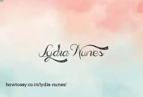 Lydia Nunes