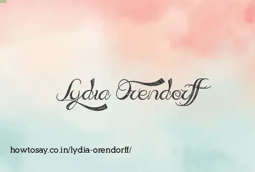 Lydia Orendorff