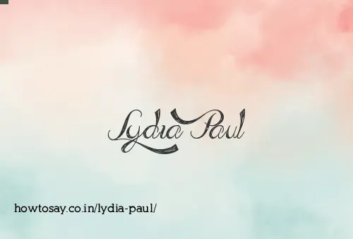Lydia Paul