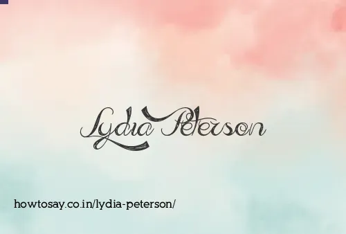 Lydia Peterson