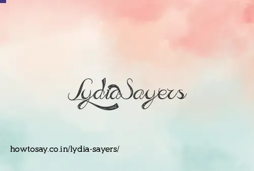 Lydia Sayers