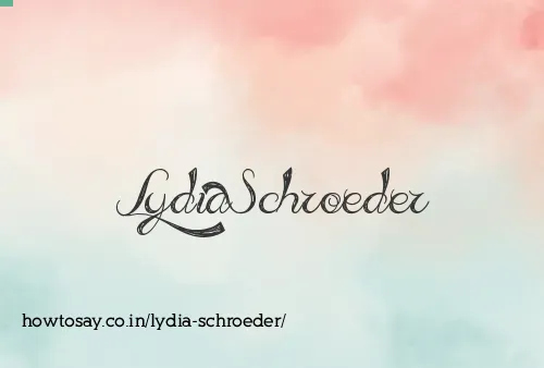 Lydia Schroeder