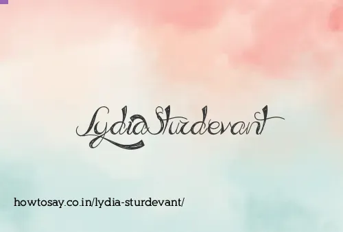 Lydia Sturdevant