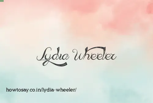 Lydia Wheeler