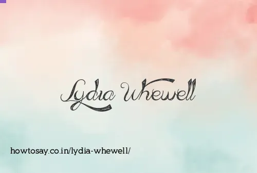 Lydia Whewell
