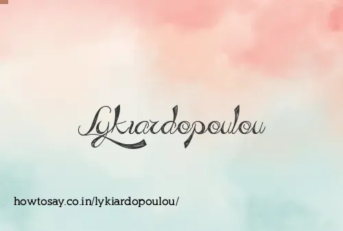 Lykiardopoulou