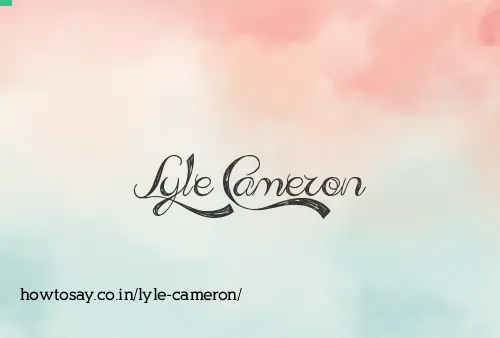Lyle Cameron