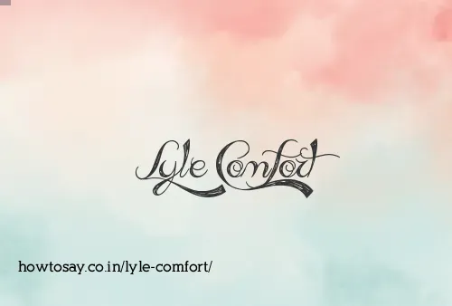 Lyle Comfort