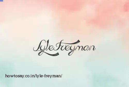 Lyle Freyman