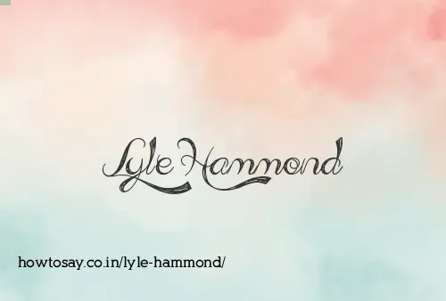 Lyle Hammond