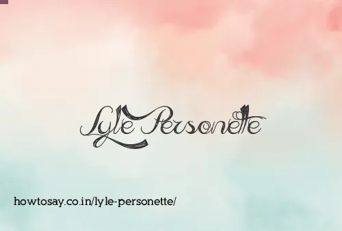 Lyle Personette