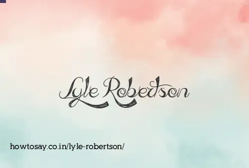 Lyle Robertson