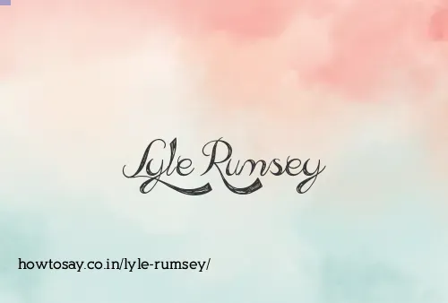 Lyle Rumsey