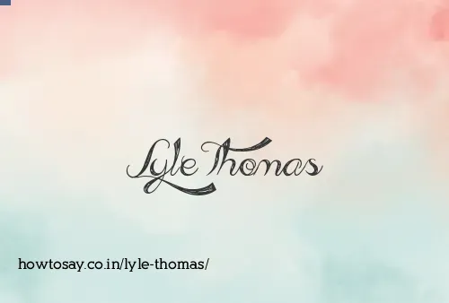 Lyle Thomas