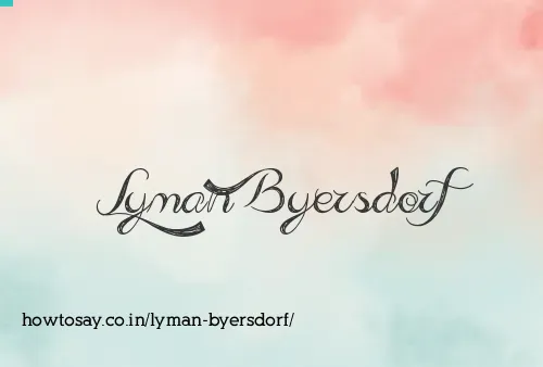Lyman Byersdorf