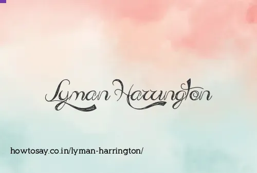 Lyman Harrington
