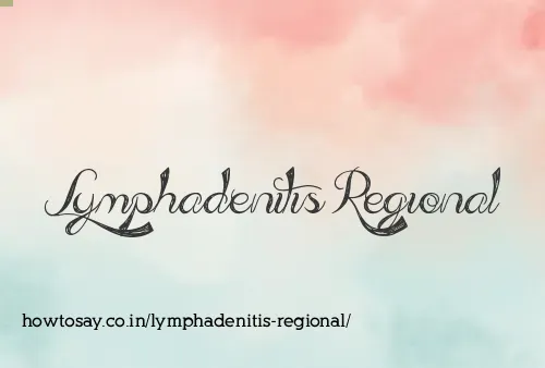 Lymphadenitis Regional