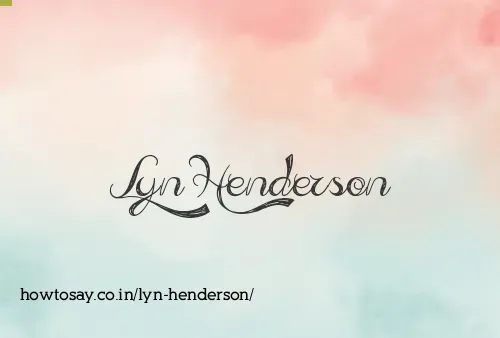 Lyn Henderson