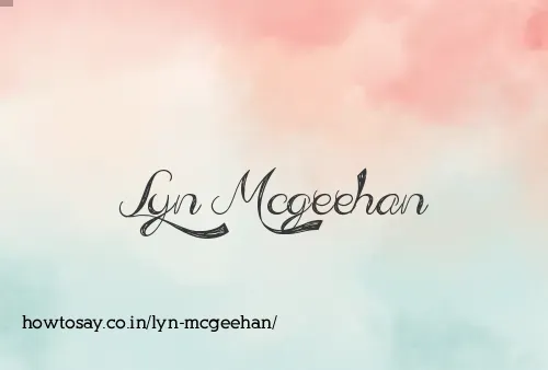 Lyn Mcgeehan