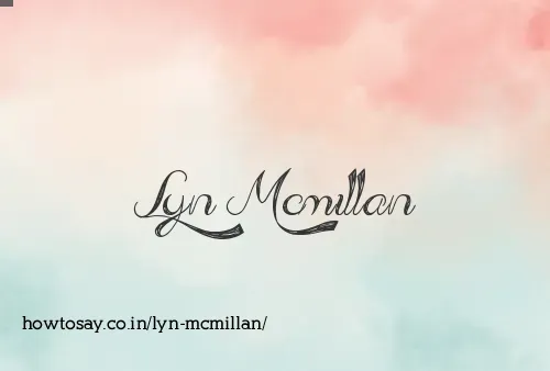 Lyn Mcmillan