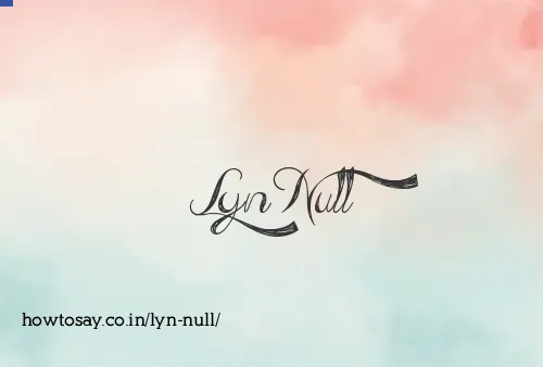 Lyn Null
