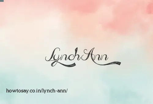 Lynch Ann
