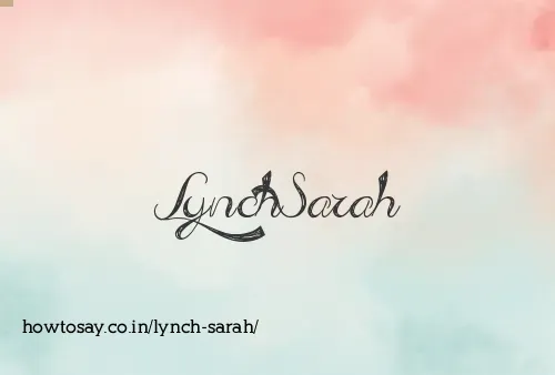 Lynch Sarah