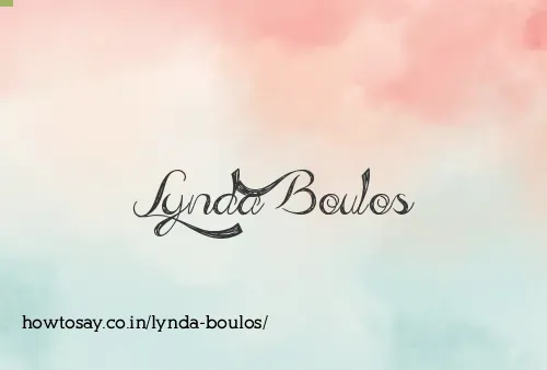 Lynda Boulos