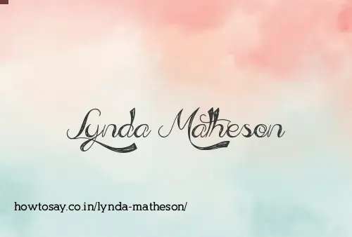 Lynda Matheson