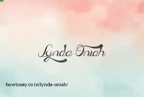 Lynda Oniah