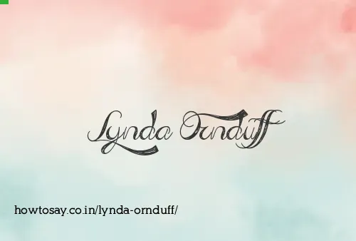 Lynda Ornduff
