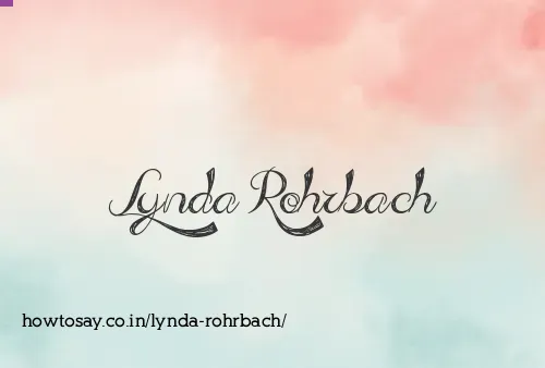 Lynda Rohrbach