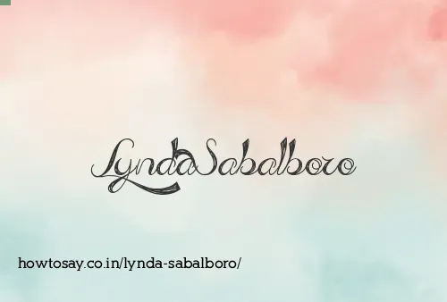 Lynda Sabalboro
